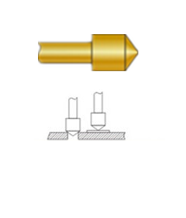 圓錐頭探針、探針用法圖、探針原理圖、測(cè)試探針圖片